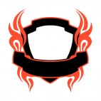 Black and red flames template , decals stickers