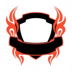 Black and red flames template , decals stickers