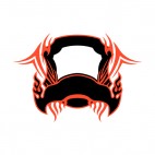 Black and red flames template , decals stickers