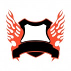 Black and red flames template , decals stickers