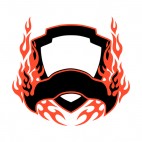 Black and red flames template , decals stickers