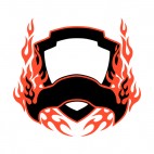 Black and red flames template , decals stickers