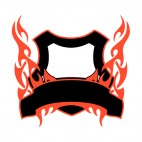 Black and red flames template , decals stickers