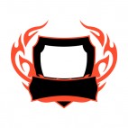Black and red flames template , decals stickers