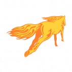 Flamboyant horse running, decals stickers