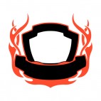 Black and red flames template , decals stickers