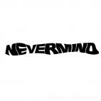 Nevermind logo, decals stickers