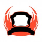 Black and red flames template , decals stickers