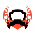 Black and red flames template , decals stickers