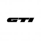 Volkswagen GTI, decals stickers