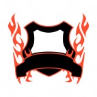 Black and red flames template , decals stickers