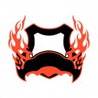 Black and red flames template , decals stickers