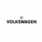 Volkswagen logo and text, decals stickers