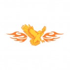 Flamboyant eagle rushing, decals stickers