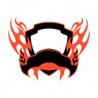 Black and red flames template , decals stickers