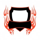 Black and red flames template , decals stickers