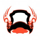 Black and red flames template , decals stickers