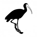 Crane bird standing on a branch, decals stickers