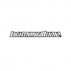 Car audio Lightning audio outline, decals stickers