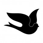 Dove flying, decals stickers
