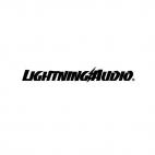 Car audio lightning audio lightningaudio solid, decals stickers