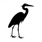 Crane bird, decals stickers
