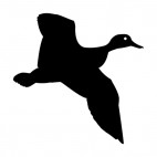 Duck flying, decals stickers