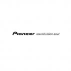 Car audio Pioneer sound vision soul, decals stickers