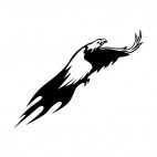 Flamboyant eagle flying up, decals stickers