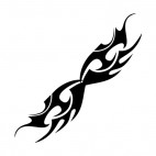 Symmetric flames, decals stickers