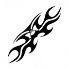 Symmetric flames, decals stickers