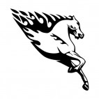 Flamboyant horse running , decals stickers