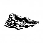 Flamboyant eagle flying , decals stickers