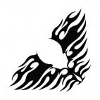 Symmetric flames, decals stickers