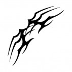 Symmetric flames, decals stickers