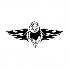 Flamboyant lion running , decals stickers