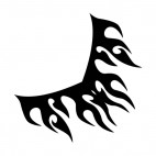 Symmetric flames, decals stickers