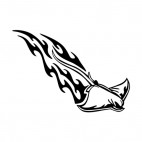 Flamboyant devil ray , decals stickers