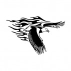 Flamboyant eagle flying , decals stickers