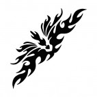 Symmetric flames, decals stickers