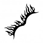 Symmetric flames, decals stickers