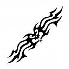 Symmetric flames, decals stickers