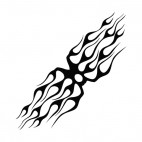 Symmetric flames, decals stickers