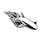 Flamboyant shark , decals stickers