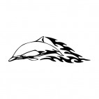 Flamboyant dolphin , decals stickers
