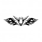 Flamboyant bull head , decals stickers