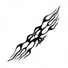 Symmetric flames, decals stickers