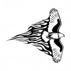 Flamboyant eagle flying , decals stickers