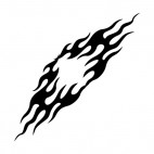 Symmetric flames, decals stickers