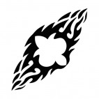 Symmetric flames, decals stickers